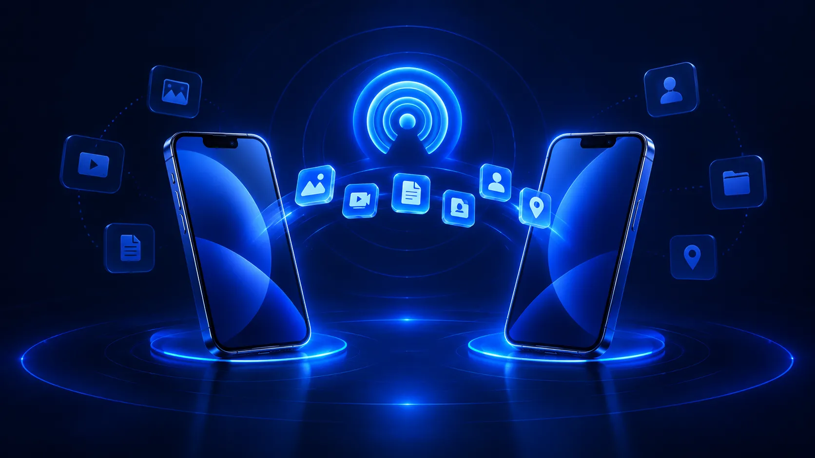 راهنمای کامل ایردراپ و آموزش گام به گام ارسال فایل بین دو آیفون از فعالسازی Wi-Fi و بلوتوث تا انتخاب دستگاه و تأیید دریافت